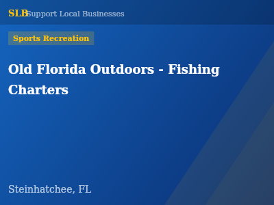 Old Florida Outdoors - Fishing Charters — Sports Recreation in Steinhatchee, FL