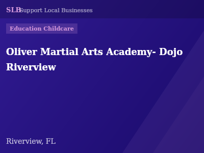 Oliver Martial Arts Academy- Dojo Riverview — Education Childcare in Riverview, FL