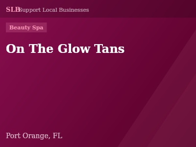 On The Glow Tans — Beauty Spa in Port Orange, FL