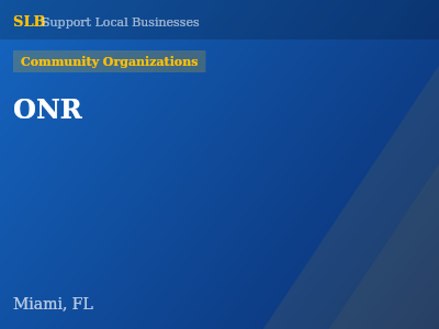 ONR — Community Organizations in Miami, FL