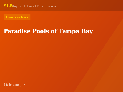 Paradise Pools of Tampa Bay — Contractors in Odessa, FL