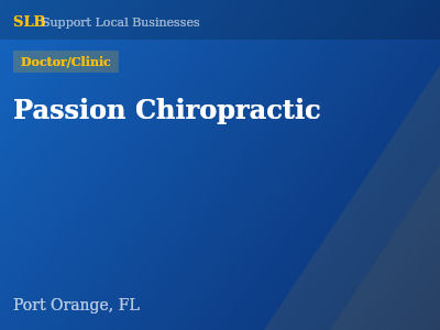 Passion Chiropractic — Doctor/Clinic in Port Orange, FL