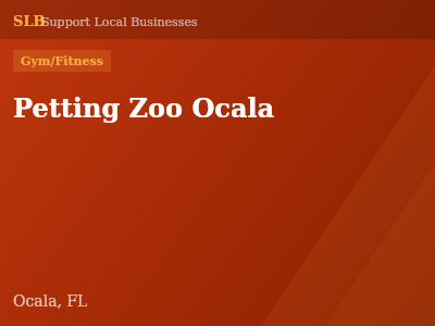 Petting Zoo Ocala — Gym/Fitness in Ocala, FL
