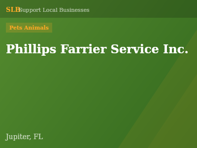 Phillips Farrier Service Inc. — Pets Animals in Jupiter, FL