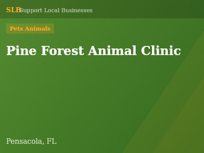 Pine Forest Animal Clinic — Pets Animals in Pensacola, FL
