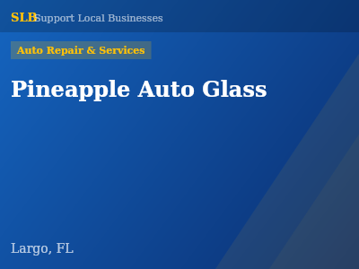 Pineapple Auto Glass — Auto Repair & Services in Largo, FL