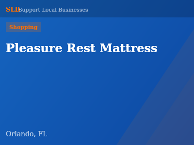 Pleasure Rest Mattress — Shopping in Orlando, FL