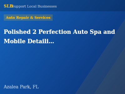 Polished 2 Perfection Auto Spa and Mobile Detailing — Auto Repair & Services in Azalea Park, FL