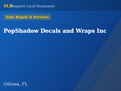 PopShadow Decals and Wraps Inc — Auto Repair & Services in Odessa, FL