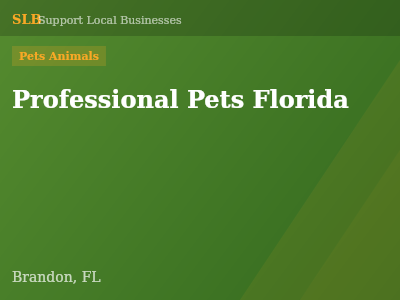 Professional Pets Florida — Pets Animals in Brandon, FL