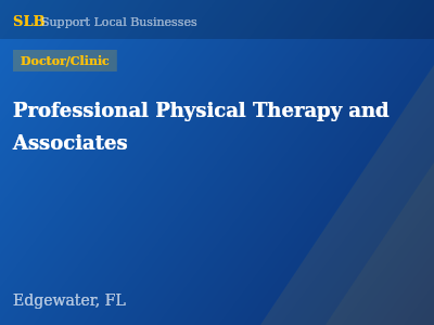 Professional Physical Therapy and Associates — Doctor/Clinic in Edgewater, FL