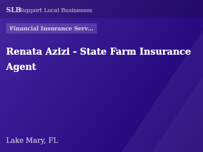 Renata Azizi - State Farm Insurance Agent — Financial Insurance Services in Lake Mary, FL