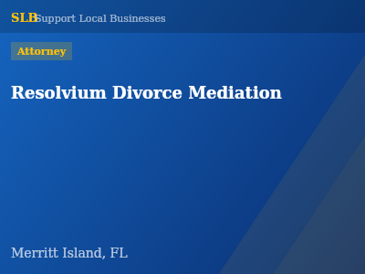 Resolvium Divorce Mediation — Attorney in Merritt Island, FL