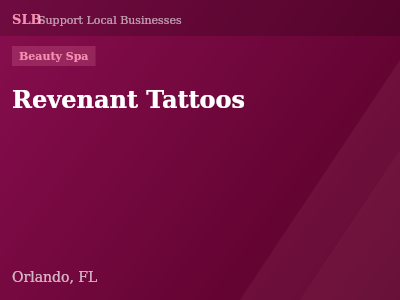 Revenant Tattoos — Beauty Spa in Orlando, FL