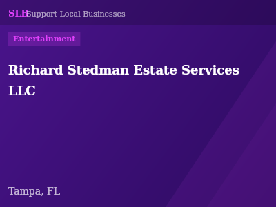 Richard Stedman Estate Services LLC — Entertainment in Tampa, FL