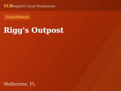 Rigg's Outpost — Gym/Fitness in Melbourne, FL