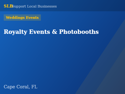 Royalty Events & Photobooths — Weddings Events in Cape Coral, FL