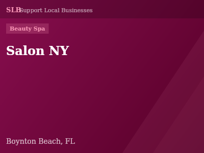 Salon NY — Beauty Spa in Boynton Beach, FL