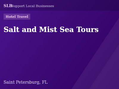 Salt and Mist Sea Tours — Hotel Travel in Saint Petersburg, FL