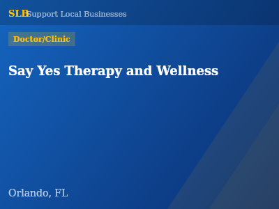 Say Yes Therapy and Wellness — Doctor/Clinic in Orlando, FL