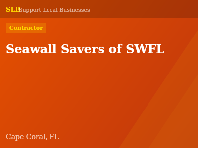 Seawall Savers of SWFL — Contractor in Cape Coral, FL