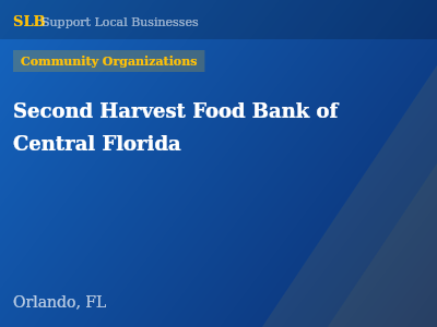 Second Harvest Food Bank of Central Florida — Community Organizations in Orlando, FL