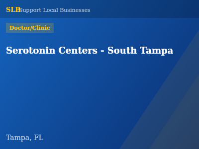 Serotonin Centers - South Tampa — Doctor/Clinic in Tampa, FL