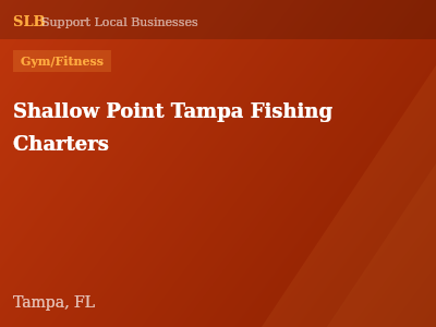Shallow Point Tampa Fishing Charters — Gym/Fitness in Tampa, FL