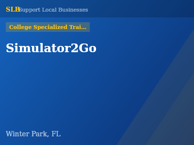 Simulator2Go — College Specialized Training in Winter Park, FL