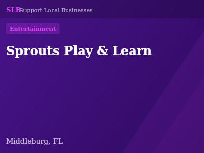 Sprouts Play & Learn — Entertainment in Middleburg, FL