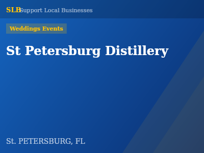 St Petersburg Distillery — Weddings Events in St. PETERSBURG, FL