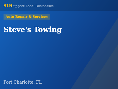 Steve's Towing — Auto Repair & Services in Port Charlotte, FL