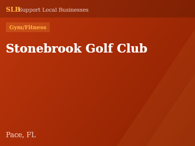 Stonebrook Golf Club — Gym/Fitness in Pace, FL