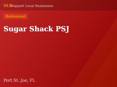 Sugar Shack PSJ — Restaurant in Port St. Joe, FL