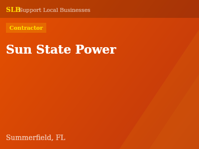 Sun State Power — Contractor in Summerfield, FL