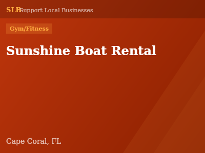 Sunshine Boat Rental — Gym/Fitness in Cape Coral, FL