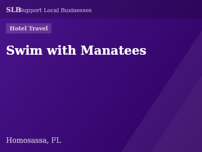 Swim with Manatees — Hotel Travel in Homosassa, FL