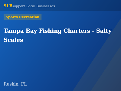 Tampa Bay Fishing Charters - Salty Scales — Sports Recreation in Ruskin, FL