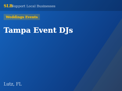 Tampa Event DJs — Weddings Events in Lutz, FL