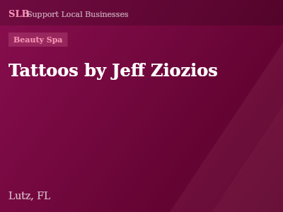 Tattoos by Jeff Ziozios — Beauty Spa in Lutz, FL