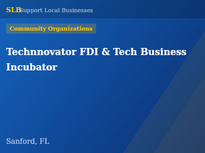 Technnovator FDI & Tech Business Incubator — Community Organizations in Sanford, FL