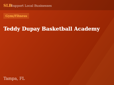 Teddy Dupay Basketball Academy — Gym/Fitness in Tampa, FL
