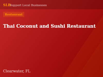 Thai Coconut and Sushi Restaurant — Restaurant in Clearwater, FL