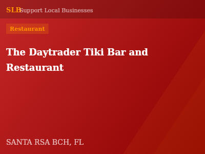 The Daytrader Tiki Bar and Restaurant — Restaurant in SANTA RSA BCH, FL