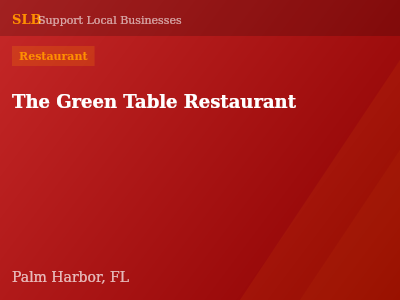 The Green Table Restaurant — Restaurant in Palm Harbor, FL