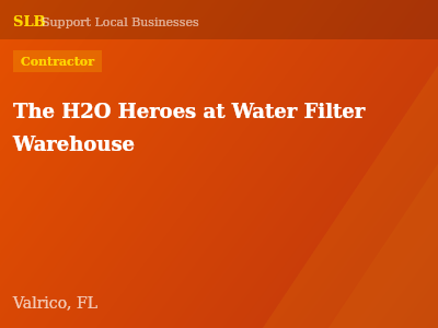 The H2O Heroes at Water Filter Warehouse — Contractor in Valrico, FL