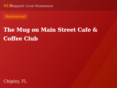 The Mug on Main Street Cafe & Coffee Club — Restaurant in Chipley, FL