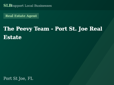 The Peevy Team - Port St. Joe Real Estate — Real Estate Agent in Port St Joe, FL