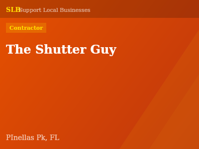 The Shutter Guy — Contractor in PInellas Pk, FL