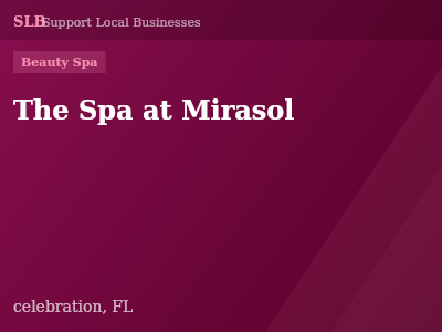 The Spa at Mirasol — Beauty Spa in celebration, FL